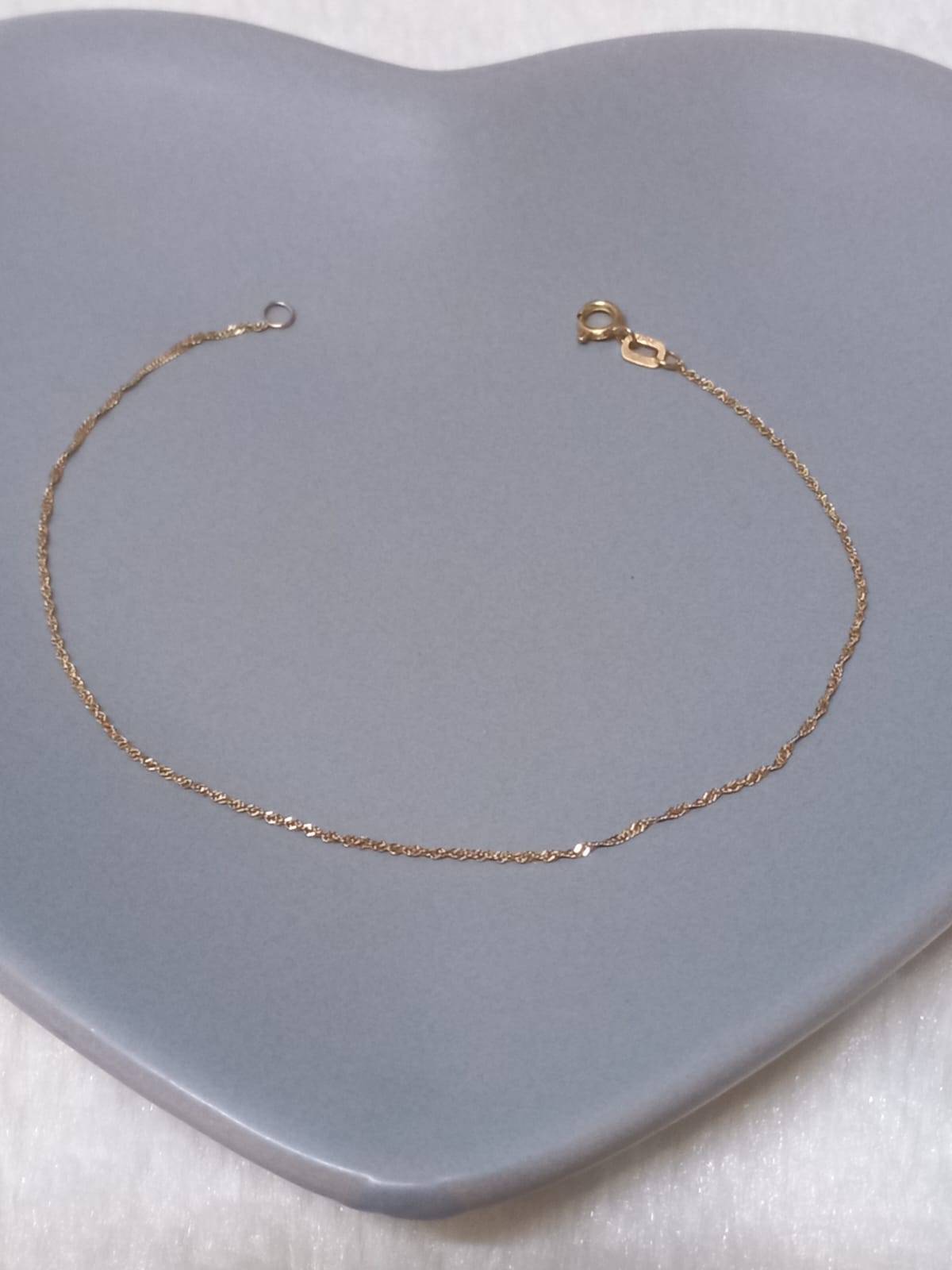 Pulseira singapura — ouro 18k